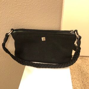 Lina Crocheted Black Purse